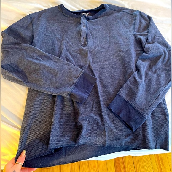 UNTUCKit Other - UNTUCKit Men's Henley Waffle Knit Pullover Longsleeve